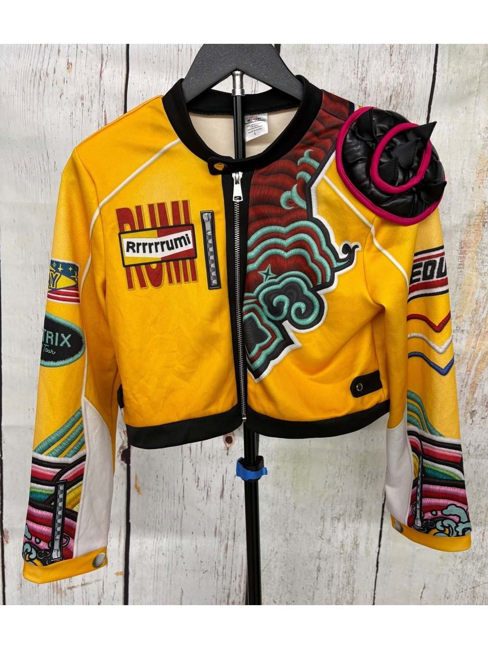 K-Pop Demon Hunters RUMI Moto Netflix Spirit Halloween Jacket Cosplay Adult L